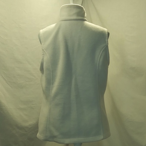 Columbia White Fleece Vest - Picture 4 of 10